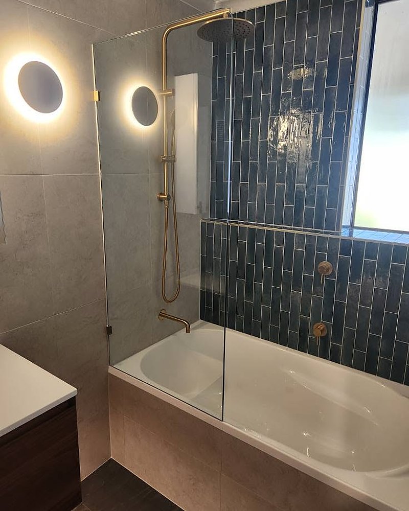 Bath With Shower Over — Coastline Plumbing & Bathrooms